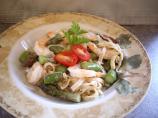 Fettuccine With Asparagus and Shrimp