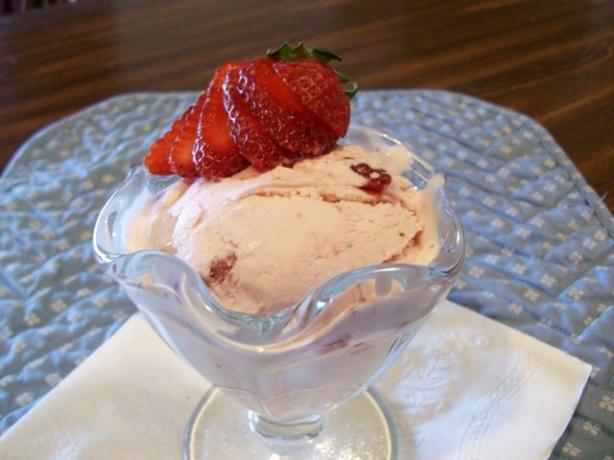 Strawberry Cheesecake Ice Cream (Lite). Photo by 2Bleu
