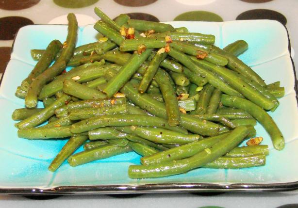Green Beans With Lemon-Garlic Seasoning. Photo by Boomette
