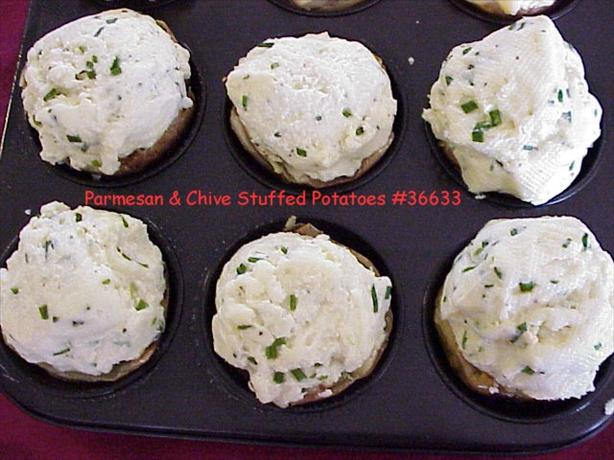 Parmesan & Chive Stuffed Potatoes. Photo by Chippie