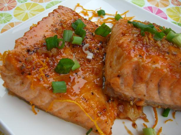 Orange Glazed Salmon. Photo by Chef*Lee