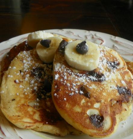 Quick Banana-Chocolate Chip Pancakes. Photo by Baby Kato