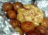 Roasted Garlic Heads and New Potatoes With Rosemary