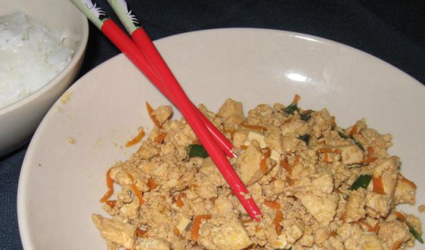 Japanese Mom's Tofu Stir-Fry. Photo by kittycatmom