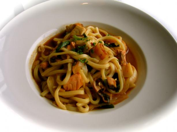 Yabbie or Crayfish Fettuccine. Photo by Chef Scott Hahn