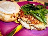 Jammin Salmon Burgers With Dill Mayo