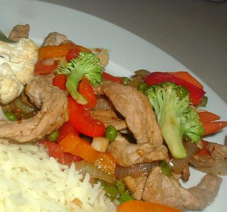 Vegetable Pork Stir-Fry. Photo by Bergy