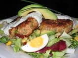 Salmon Burgers/Patties With a Herb Sauce