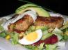 Salmon Burgers/Patties With a Herb Sauce. Recipe by The Flying Chef