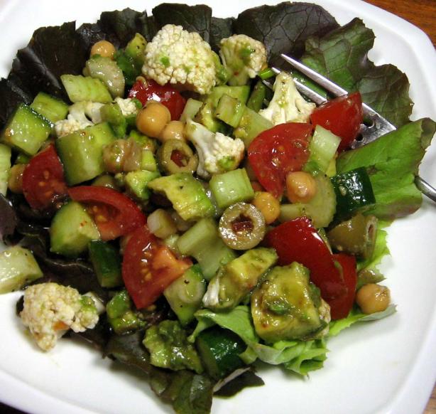 Mediterranean Marinated Salad. Photo by dianegrapegrower