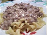 Easy, Creamy Hamburger Stroganoff