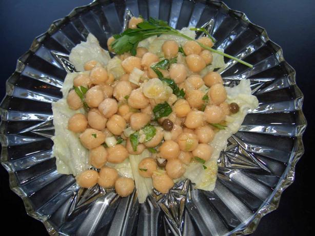 Libyan Marinated Chickpeas. Photo by mersaydees