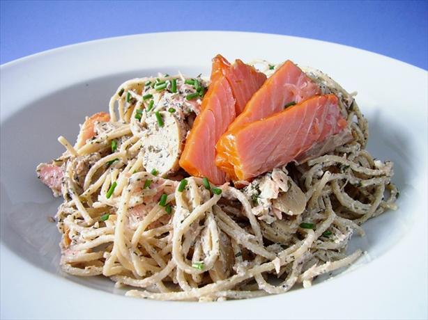 Spaghetti with Smoked Salmon. Photo by Thorsten