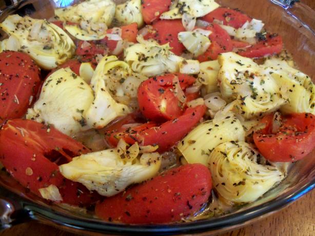 Scalloped Tomatoes and Artichokes. Photo by *Parsley*