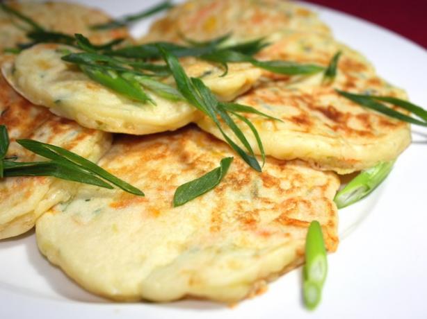 Cheesy Vegetable Pikelets. Photo by **Jubes**