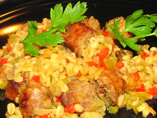 Bratwurst and Beer Casserole. Photo by kellychris