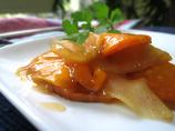 Maple Glazed Apple and Sweet Potato Gratin