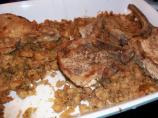 Pork and Cornbread Stuffing Casserole