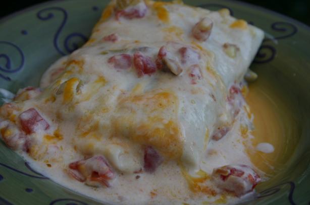 Sour Cream Chicken Enchiladas. Photo by my3beachbabes