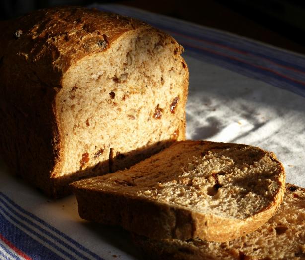 Walnut and Sultana Bread Machine Bread. Photo by Chef #16777216