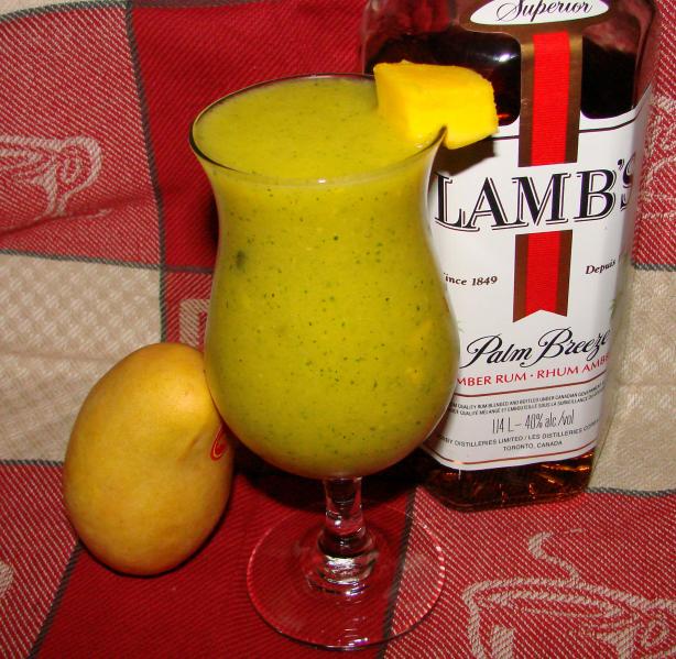 Frozen Mango and Mint Spiced Daiquiri. Photo by Boomette