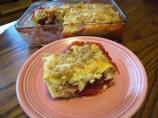 Warm Strawberry Crumb Cake