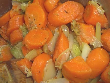 Glazed Carrots and Leeks. Photo by Karen Elizabeth