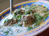 Cypriot Meatball Soup (Yourvarlakia Avgolemono) (Gluten Free)
