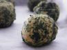 Baked Spanish Spinach Balls in Roasted Bell Pepper Sauce (Albond