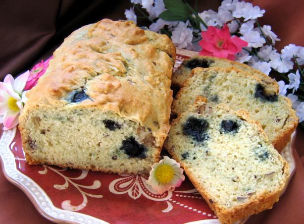 Blueberry Black Walnut Bread (Cake). Photo by Annacia