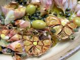 Garlic Olive Oil Plate With Capers