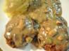 Herbed Rissoles With Mushroom Sauce