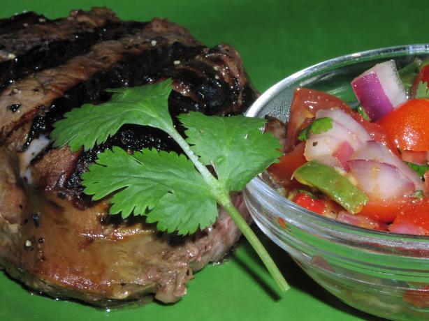 Steaks With Crunchy Salsa. Photo by TeresaS