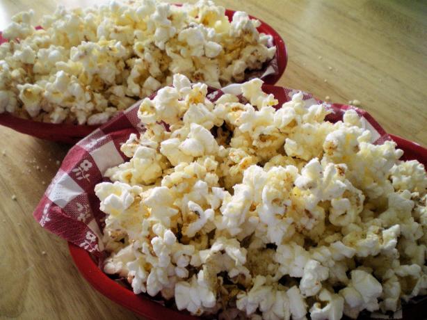 Sweet and Savory Popcorn With Honey and Parmesan Cheese. Photo by Julie B's Hive