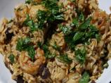 Rice With Chorizo, Shrimp and Green Olives