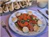Caramelized Scallops On Warm Asparagus & Tomato Salad