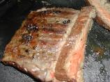 Flank Steak in Fajita Marinade. Photo by MarraMamba