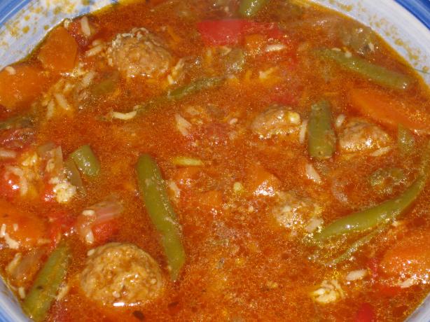 Slow Cooker Easy Spicy Sausage Soup. Photo by Heydarl
