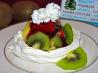 Australian Pavlovas With Fresh Berries and Strawberry Puree. Recipe by breezermom