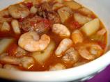 Portuguese Shrimp and Sausage Soup