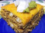Beef Tortilla Cake. Photo by alligirl