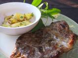 Tarragon-Marinated Lamb Chops With Pineapple Pecan Salsa