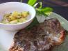 Tarragon-Marinated Lamb Chops With Pineapple Pecan Salsa. Recipe by LifeIsGood