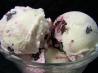 Vanilla Ice Cream Swirled With Fresh Berry Puree