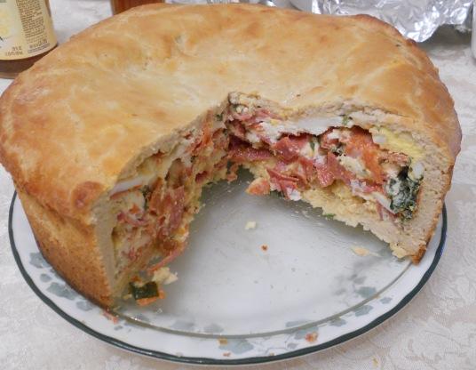 Pizza Chena:  "pizza Rustica". Photo by SalD