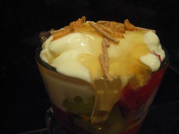 Mexican Layered Fruit Salad. Photo by katew