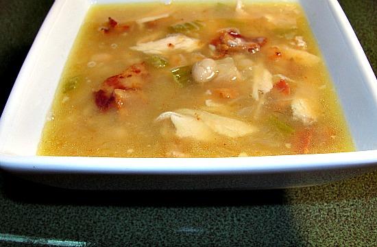 Chicken, Bacon and White Bean Soup Portuguese Style. Photo by diner524