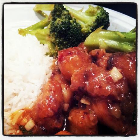 Chinese Orange-Sesame Chicken. Photo by dieudee