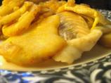 Baked Fish With Potatoes, Onions, Saffron and Paprika