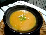 Cold Soup of Carrot and Saffron With Beancurd  (Tetsuya)